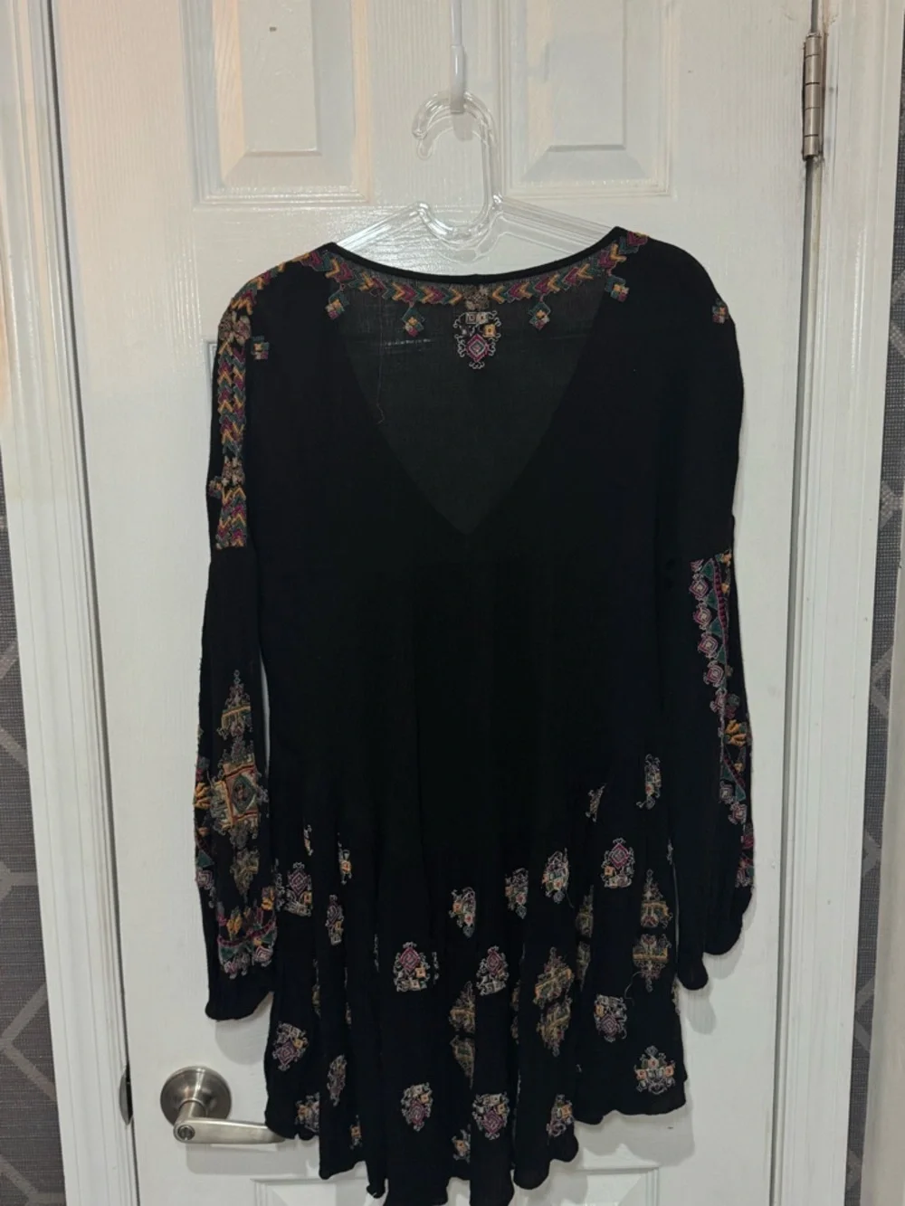 ▪️🌷 Free People Arianna Tunic embroidered blouse boho flowy top mini dress 🌷▪️ - Picture 6 of 7